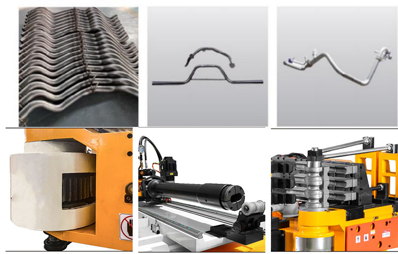 What parts are processed by the tube bender