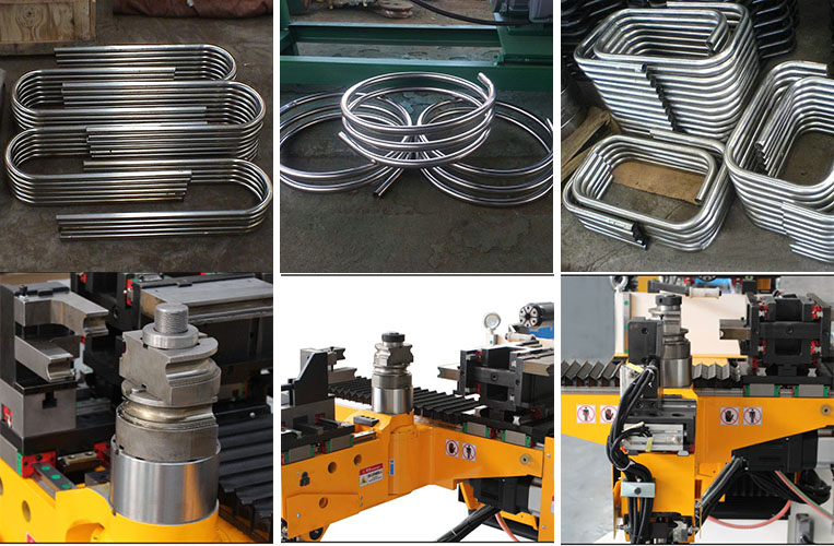 What parts are processed by the tube bender