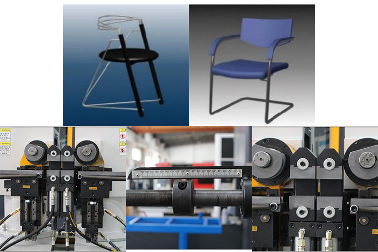 What parts are processed by the pipe bending machine