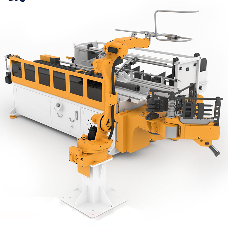 What parts are processed by the pipe bending machine